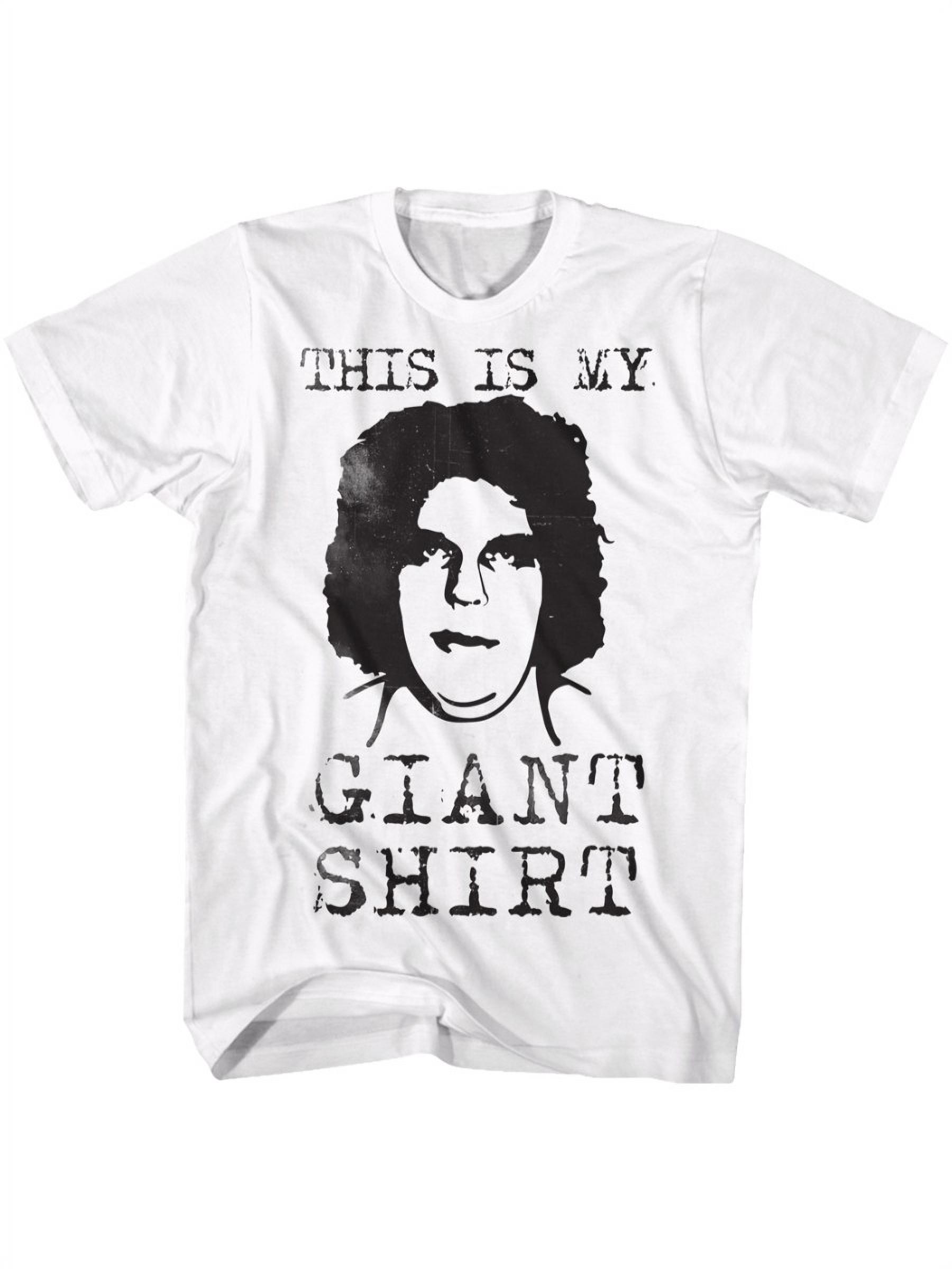 Andre The Giant Straight Outta Here White Adult T-Shirt Tee