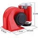 thumbnail image 2 of Bocina de aire KAIYANG 12 V trompeta de doble tono color rojo, 2 of 5