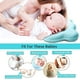 thumbnail image 4 of Almohada para Bebe, Almohada Bebe Previene Síndrome Cabeza Plana Plagiocefalia, Cojines para Bebe Recién Nacido,100% Algodón, Transpirable, Espuma de Memoria Suave, para Bebés de 0 a 12 Meses (Azul), 4 of 5