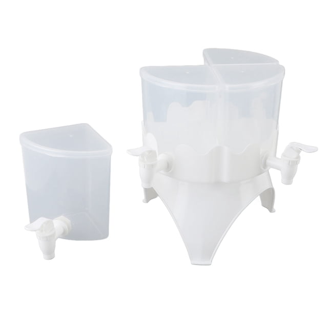 Dispensador de Bebidas, Diseño de Grifo A Gran Capacidad Dispensador de Bebidas Desmontable 4 Cuadrículas frías Giratorias Rotatables para refrigerador