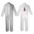 thumbnail image 3 of New Born Baby Boy Teen Christening Baptism Communion Formal White Paisley Suit Silver or Gold Guadalupe on Back SM-20, 3 of 5
