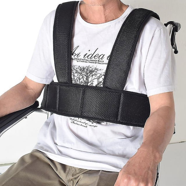 Cinturón de seguridad para silla de ruedas, chaleco de soporte, cinturón de seguridad ajustable, banda de restricción para pacientes mayores