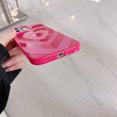 thumbnail image 5 of Estuche blando JAMW para iPhone 13 Pro Max TPU suave rosa con patrón de corazón, 5 of 5
