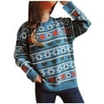 thumbnail image 2 of Aqestyerly Cardigans à Capuche pour Femmes Mignon Fleur Cœur Col Rond Manches Longues Pull Tricoté Pull Court pour Femmes Haut pour Femmes, 2 of 5