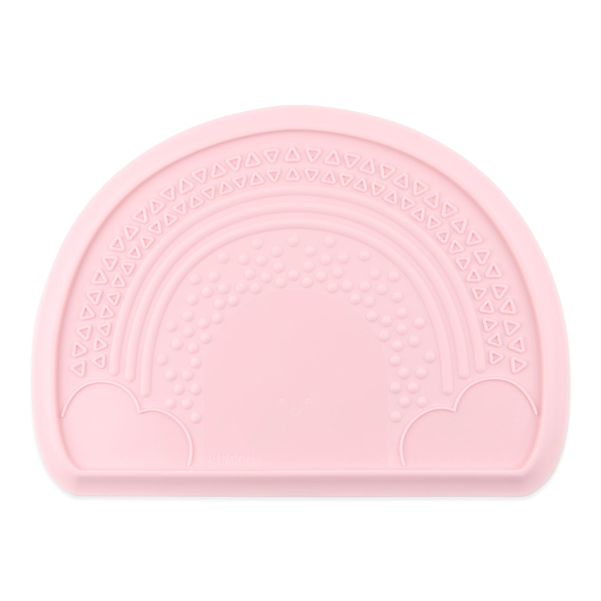 Bumkins Baby Feeding, Silicone Sensory Placemat, Ages 6 Mos+ (Pink)