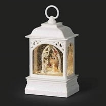 Roman Christmas Inc., Confetti Lites Collection, 8" HLED Swirl Confetti Light Woodland Lantern, Lantern, Snow Globe, Holiday Home D√©cor, Santa, Cardinal, Nutcracker, Snowman, Reindeer (8x3x5)