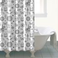 thumbnail image 4 of White Witchcraft Sun Moon Snake Pattern Shower Curtain 84"x72" ,Bathroom Decorative Shower Curtains Set with 12 Hooks,Modern Waterproof Washable Shower Curtain, 4 of 6