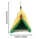 thumbnail image 4 of Cama del pájaro acogedor loro triángulo jamón simulacro jaula colgante Plu Sh tienda de juguetes para el descanso feliz y cómodo de aves, 4 of 8