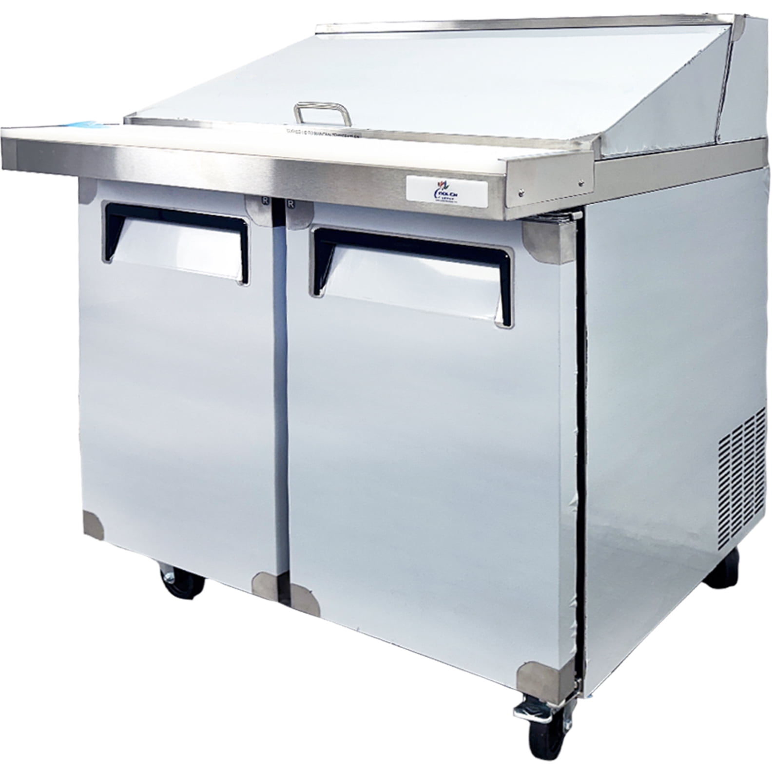 Mega 36" Commercial Sandwich Prep Table Refrigerator | NSF Certified | 33–40°F | R290, 9 Cu.Ft. with Cutting Board Refrigerator