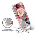 thumbnail image 2 of CoverON Phone Design For Apple iPhone 15 Plus Case, Clear Flexible Soft Rubber Slim TPU Cover, Peony Flower, 2 of 7