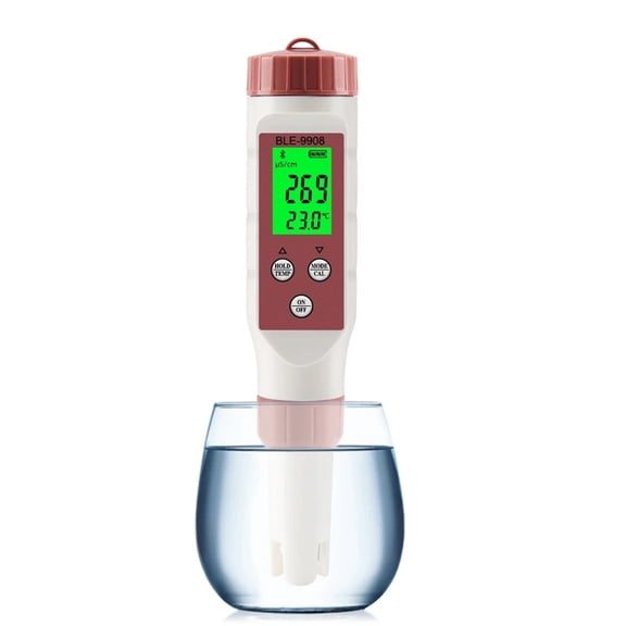 Bluetooth PH Meter PH/EC/TDS/TEMP Meter APP Intelligent Control Water Quality Tester ATC For Drinking Water Aquariums ,Multifunctional