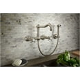 thumbnail image 5 of Rohl A1456xmws-2 Acqui 1.5 GPM Wall Mounted Widespread Bridge Kitchen Faucet - Nickel, 5 of 6