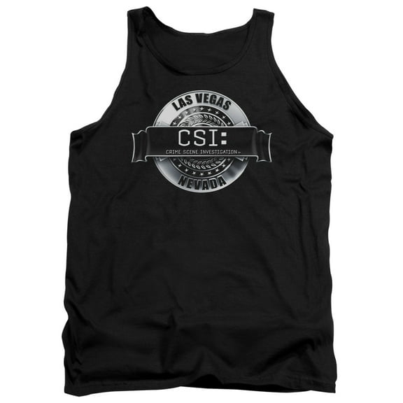 Csi Rendered Logo Adult Tank Top Black