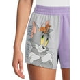 thumbnail image 4 of Tom and Jerry Juniors’ Graphic Fleece Shorts, 3” Inseam, Sizes XS-3XL, 4 of 5