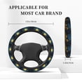 thumbnail image 3 of Fotbe Oil Starry Sky Sunflower Funda para Volante Universal de 15 pulgadas, Accesorios para Auto para Hombre y Mujer, Protector de Volante Cómodo para SUV y Sedán, 3 of 6