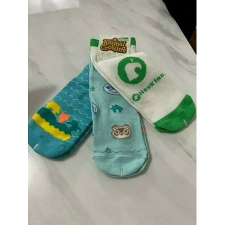 Animal Crossing Gateway Package 3 Pair Ankle Socks Size 5-10