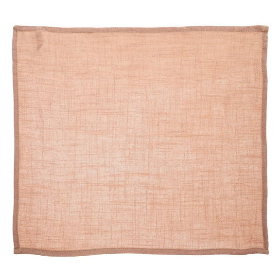 TEHAUX Soft Khaki Linen Dinner Napkins Reusable Washable Table Napkins for Party and Wedding