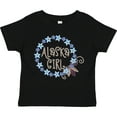 thumbnail image 3 of Inktastic Alaska Girl Forget-me-not Flower Girls Toddler T-Shirt, 3 of 5
