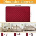 thumbnail image 6 of 3 or 4 or 5 Pieces Sofa Headrest Cover for Recliner Chair with Storage Pockets Non Slip Armrest Cover Fuzzy Couch Cover Washable Furniture Protector, 6 of 7