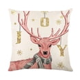 thumbnail image 4 of Fundas de Almohada TANGJMXG 4 Piezas Navideñas Rosas 18 x 18 Pulgadas, 4 of 5