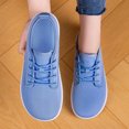 thumbnail image 5 of Womens Mesh Breathable Walking Shoes Comfortable Lightweight Running Wide Toe Outdoor Hiking Sneakers Blue 6.5, 5 of 9