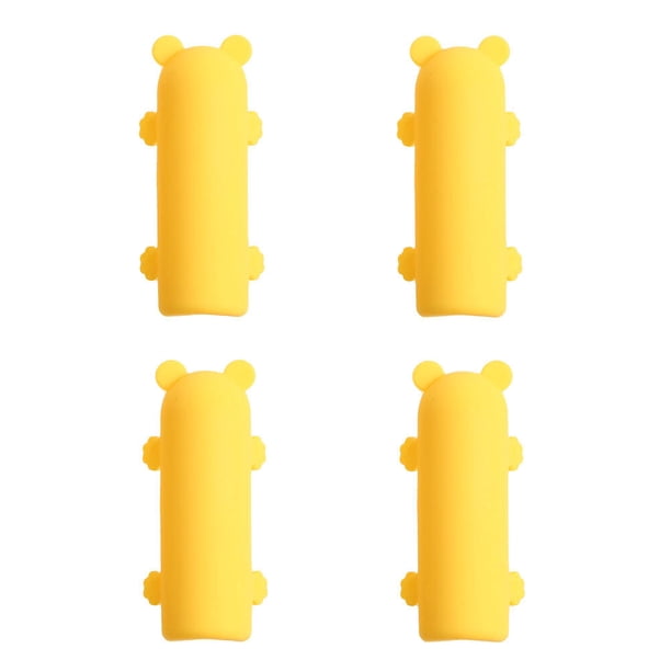 4 piezas de protección de la esquina de la mesa de silicona cubre protectores de esquina anti-colisión