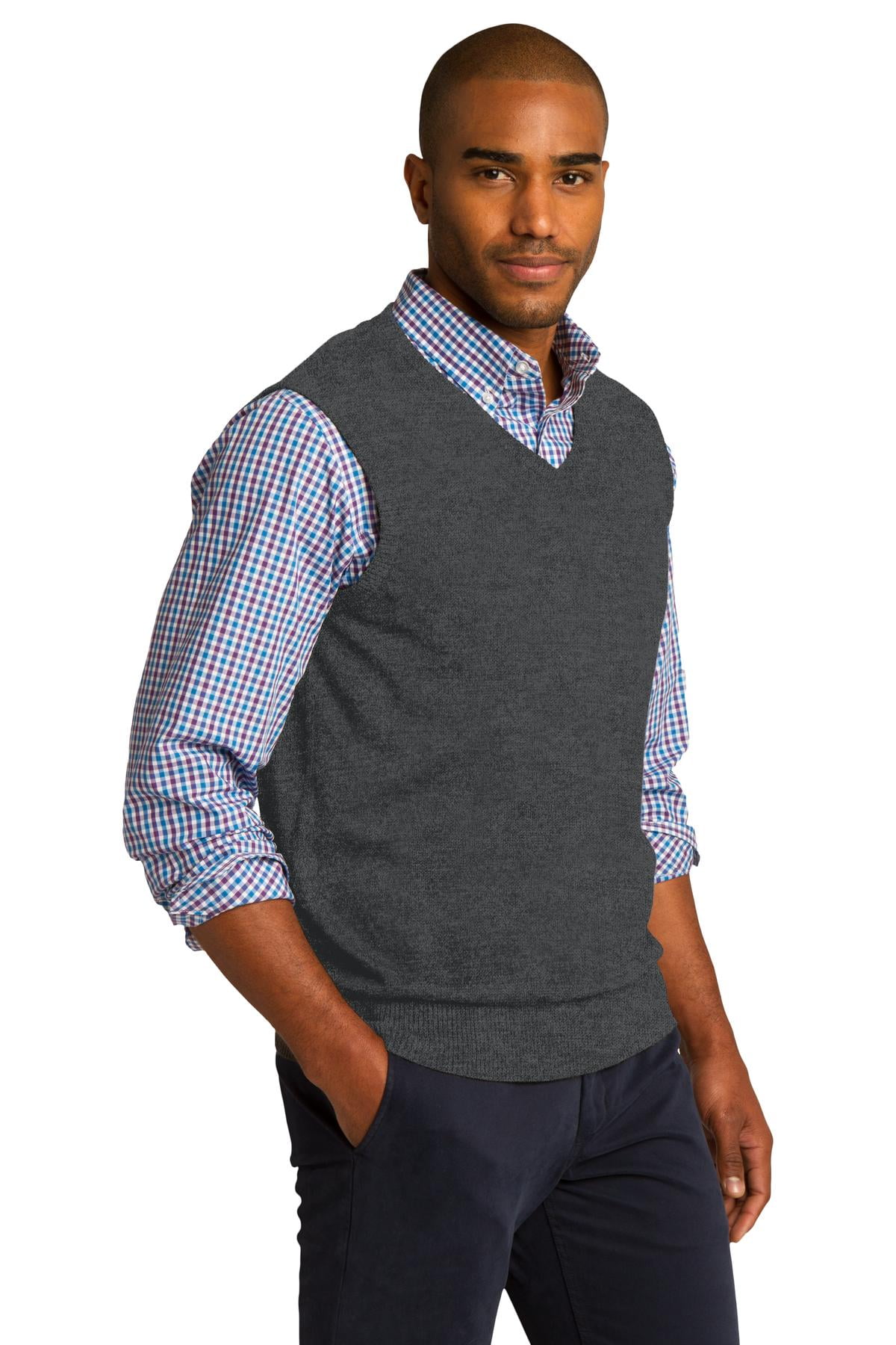 Port Authority Sweater Vest-3XL (Black 