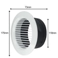 thumbnail image 3 of Grille de Ventilation Murale Réglable Ronde 125mm, 3 of 10