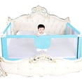 thumbnail image 2 of Barrera de Cama para bebé 180CM, Barandilla cama niños, seguridad anticaídas infantil, Altura Ajustable, Duradera y fácil de instalar, Azul esquí esquí Gafas de esquí, 2 of 5