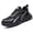 Black, variant on AUXDIQ Safety Trainers Men Women Steel Toe Cap Work Shoes Comfy Construction Industrial Sneakers