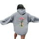 thumbnail image 1 of Gift Giving Sudadera con capucha Lux de gran tamaño para mujer, 2024 Gift Giving Sudadera con capucha para mujer 2024 Linda sudadera preppy Manga larga con cordón Tops Gris claro S, 1 of 3