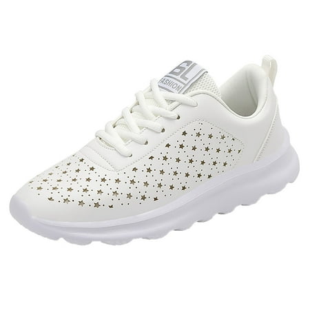 

Mackneog Women s Simple And able Hollow Round Head Solid Color Lightweight Breathable Soft Bottom Casual Sports Shoes Gift on Clearance