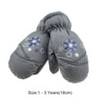 thumbnail image 2 of Cateissary 6 pares de manoplas para niños, equipo deportivo impermeable de invierno, herramientas de protección para niños, patrones impresos Suministros térmicos gris, 2 of 5