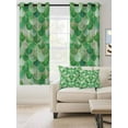 thumbnail image 2 of Fsddascl Green Ombre Scale Blackout Curtains for Bedroom/Living Room, Thermal Insulated Kitchen Curtains, Abstract Art Ocean Coastal Grommet Darkening Window Treatment Drapes 52"x72"x2, 2 of 8
