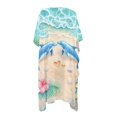 thumbnail image 3 of SCRAWLGOD Beach Dolphin Hibiscus Print Women's Swimsuit Coverup Lightweight Bathing Suit Cover Up Long Breathable Cover Up for Summer Beach, 3 of 6