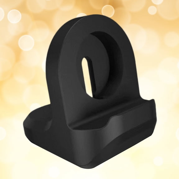 NICEXMAS Black Silicone Charging Stand Support Dock Compatible with Apple Watch Nightstand Mode