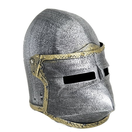 Child Medieval Crusader Knight Pig Face Helmet Joust Bassinet