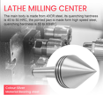 thumbnail image 5 of 1Pcs Lathe Milling Center MT2 High Accuracy Live Revolving Center Medium Lathe Machine y23462, 5 of 6