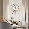 thumbnail image 5 of Modern Colorful Wall Clock Starburst Ball Clock Mid Century Festive Decor Gifts, 5 of 15