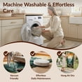 thumbnail image 5 of Design&I 2'x3' Washable Accent Rug Pet Friendly & Non-Slip Built-In Grip Cabin Cub Wildlife Woodland Sunset Motif Bathroom Medieval Print for Kitchen, Station, 5 of 7