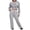 Gray, variant on Elainilye Fashion Jogging Suits for Women Solid Color Hoodie Loose Vest Sweatpants Three Piece Suit Jogging Sports Set,Brown
