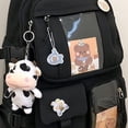 thumbnail image 3 of Mochila con lindos accesorios de pin colgante de felpa mochila escolar kawaii linda mochila estética, 3 of 6