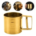 thumbnail image 4 of Handheld Flour Sifter Creative Cup-type Sugar Sifter for Home Bakery (Golden), 4 of 6