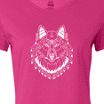 thumbnail image 4 of Inktastic Tribal Wolf Head Women's T-Shirt, 4 of 5