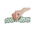 thumbnail image 4 of INSPIRE CHIC Women Polka Dots Striped Skinny Long Scarves Satin Neck Scarf Ribbon Hair Band Green, 4 of 6