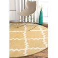 thumbnail image 1 of Harbor Trellis Yellow Quatrefoil Geometric Modern Casual Area Rug Easy to Clean Stain Fade Resistant Shed Free Contemporary Traditional Moroccan Lattice Living Dining Room Rug, 1 of 3