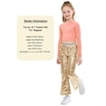 thumbnail image 5 of LOLANTA Girls Sequin Flare Pants Sparkle Bell Bottoms Kids Elastic Waist Glitter Disco Dance Trousers, 5 of 8