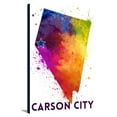 thumbnail image 1 of Carson City, Nevada - Blue Star - State Abstract Watercolor - Lantern Press Artwork (24x36 Gallery Wrapped Stretched Canvas), 1 of 1