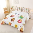 thumbnail image 2 of Erosebridal Capybara Lover Full Size Comforter Sets For Kids,Funny Rodent Animals Multicolor Pattern Bedding Sets For Girls Boys Reversible 3pcs, 2 of 7