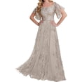 thumbnail image 2 of Encaje Vestidos De Madrina Mangas Largas - Vestidos De Noche Formales Boda, 2 of 5